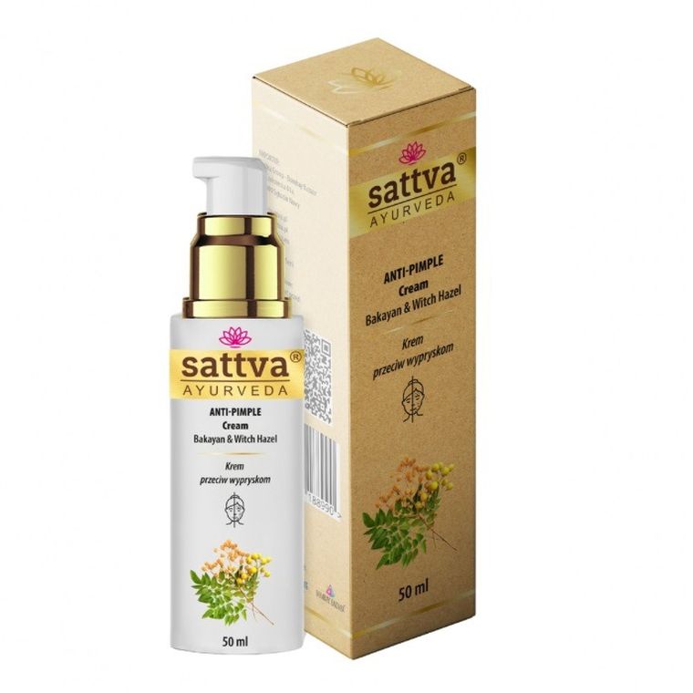 Sattva, Anti-Pimple Cream, krem przeciw wypryskom, 50 ml