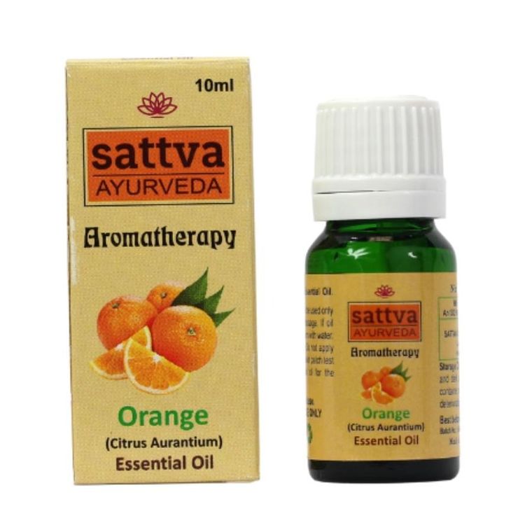 Sattva, Aromatherapy Essential Oil, olejek eteryczny, Orange, 10 ml