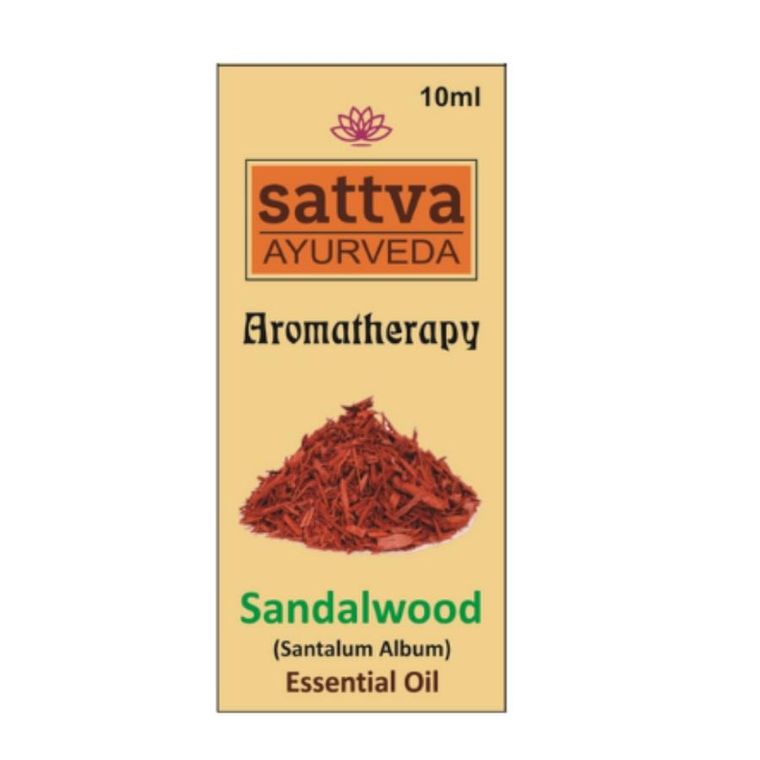 Sattva, Aromatherapy Essential Oil, olejek eteryczny, Sandalwood, 10 ml
