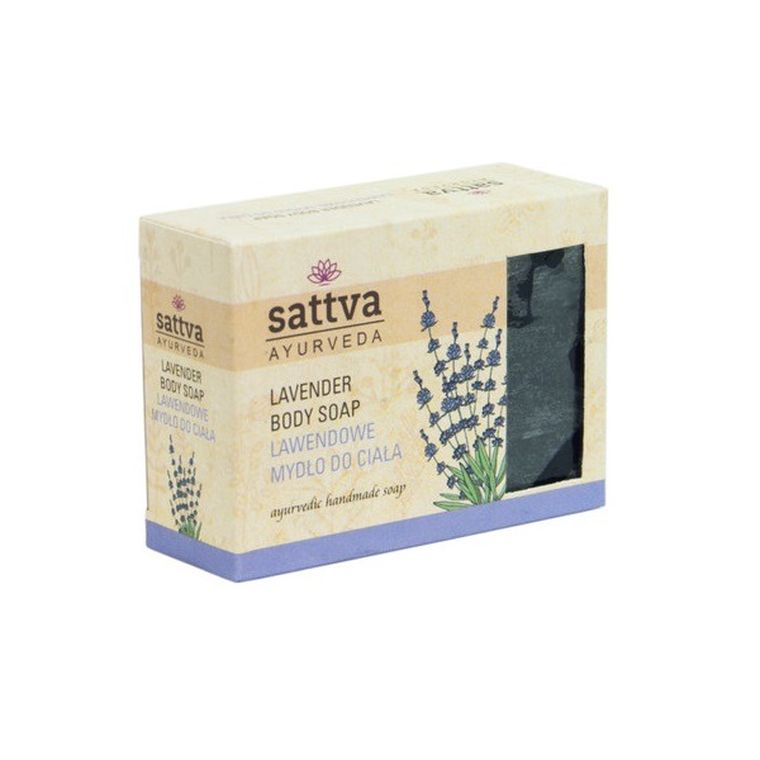 Sattva, Body Soap, indyjskie mydło glicerynowe, Lavender, 125 g