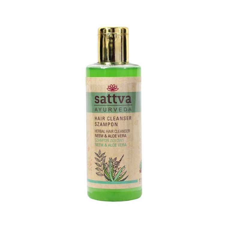 Sattva, Hair Cleanser, szampon ziołowy, Neem & Aloe Vera, 210 ml