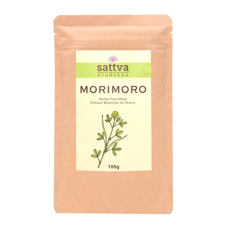 Sattva, Morimoro Herbal Face Mask, ziołowa maseczka do twarzy, 100g