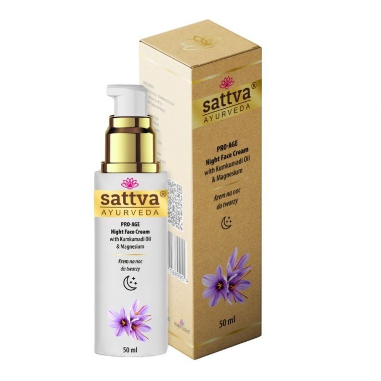 Sattva, Pro-Age Night Cream, krem do twarzy na noc, 50 ml