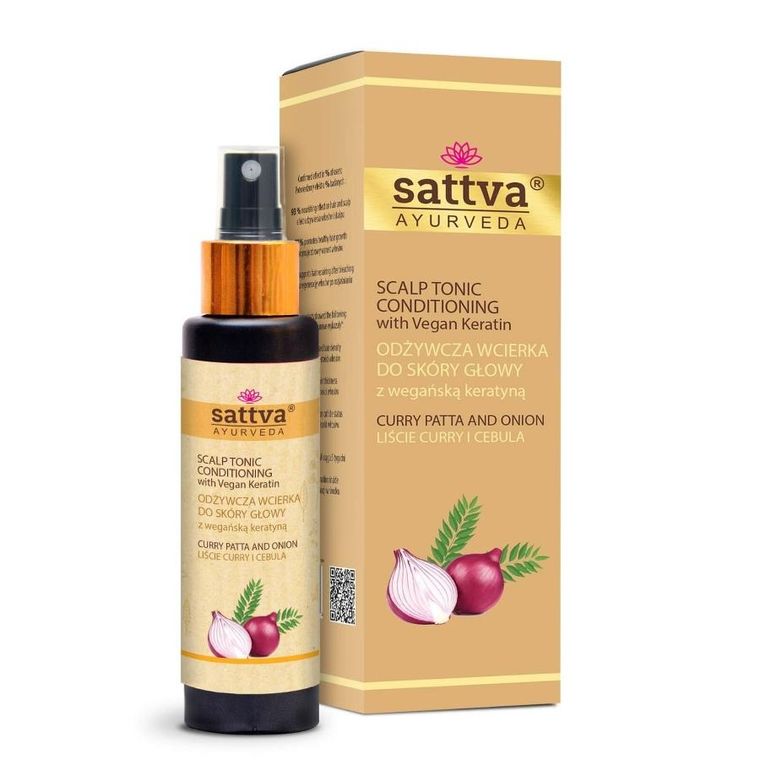 Sattva, Scalp Tonic, wcierka do włosów Curry Patta & Onion, 100 ml
