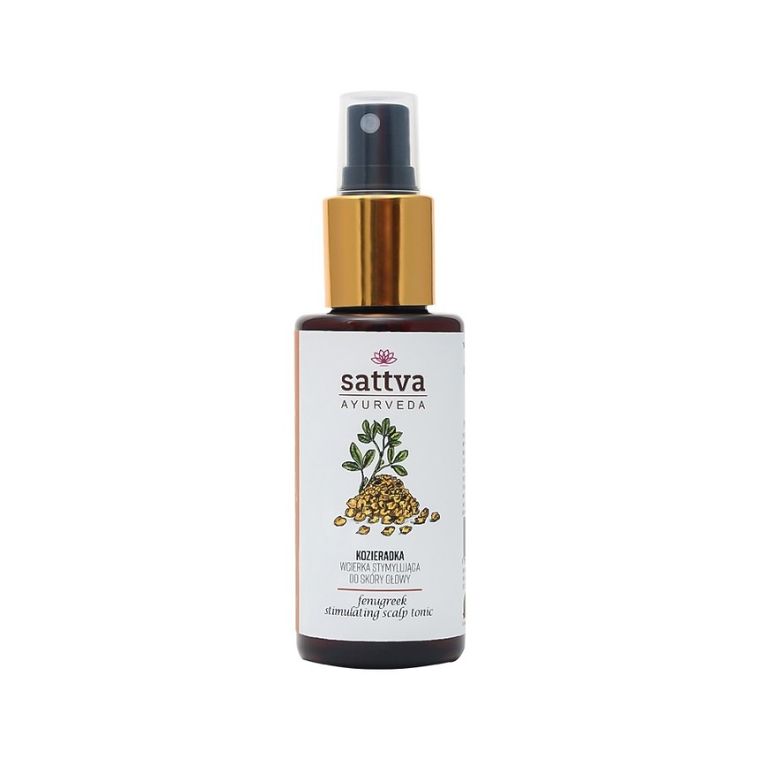 Sattva, Stimulating Scalp Tonic, wcierka stymulująca do skóry głowy, Kozieradka, 100 ml