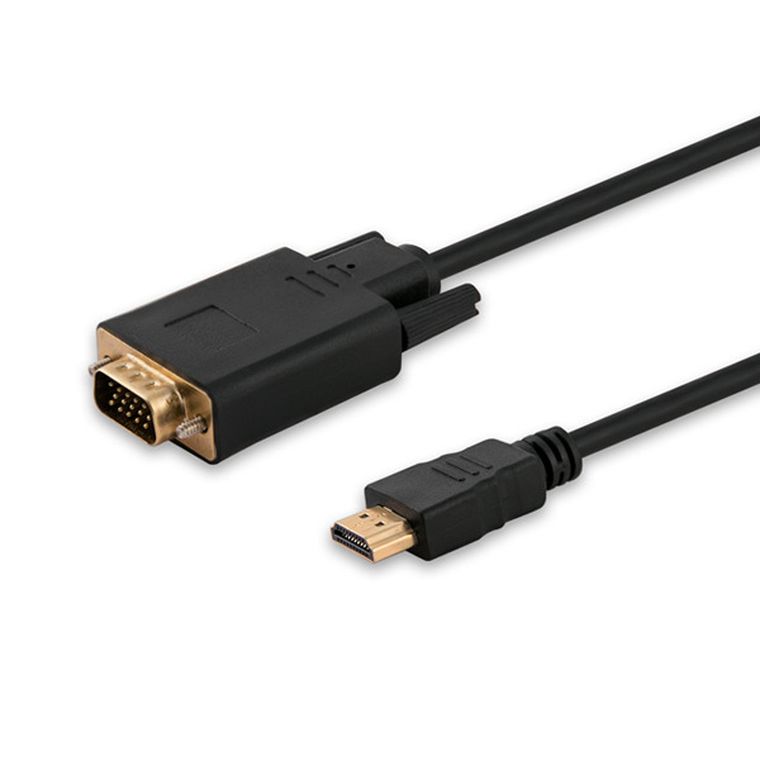 Savio, adapter, Cl-103, hdmi M - D-sub (vga) M, 1,8 m, czarny
