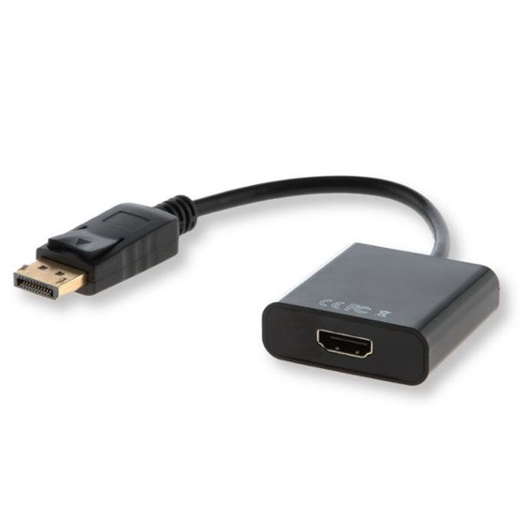 Savio, adapter, cl-55, HDMI F - DisplayPort M, 0,10m, czarny