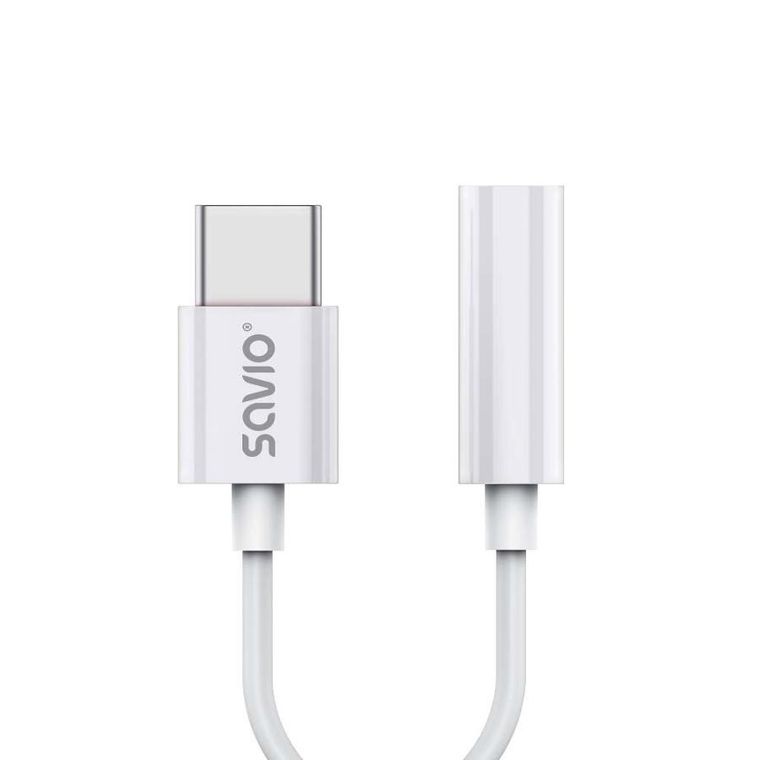 Savio, adapter, USB-C - MINI JACK 3,5 MM (F) AK-51