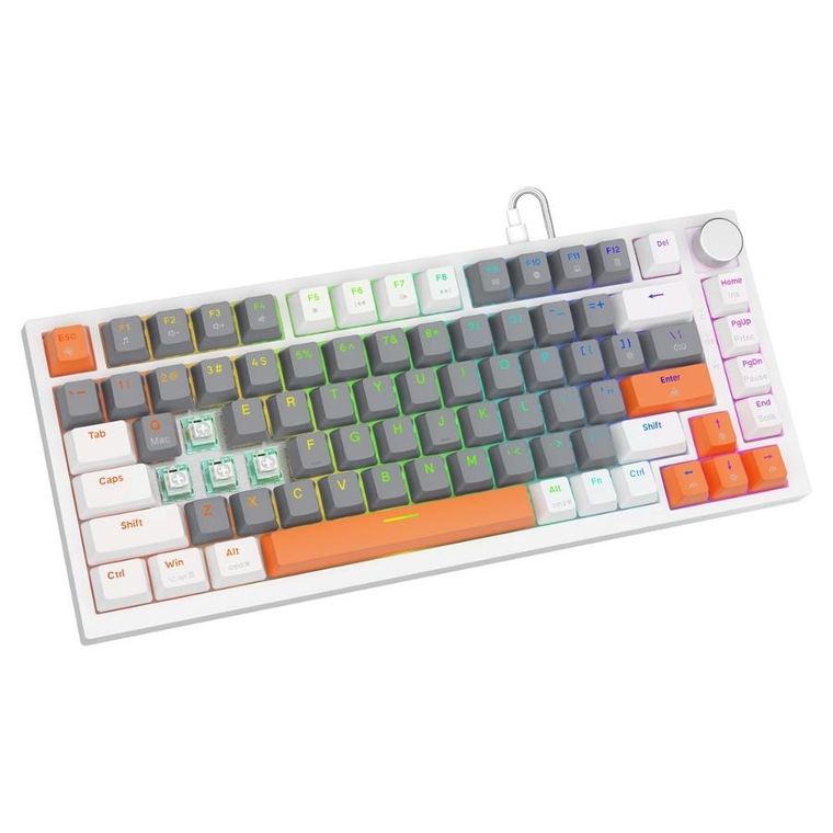 Savio, Astral, klawiatura magnetyczna, white, outemu, white, jade, RGB