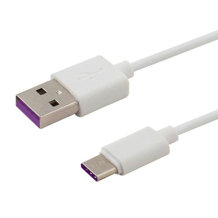 Savio, kabel, CL-126, usb typu C, usb 2.0 typu A, 1m, biały
