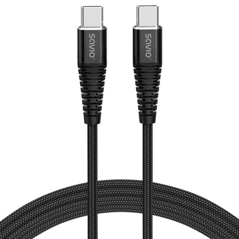 Savio, kabel USB Typ C - USB Typ C 5a, 1m