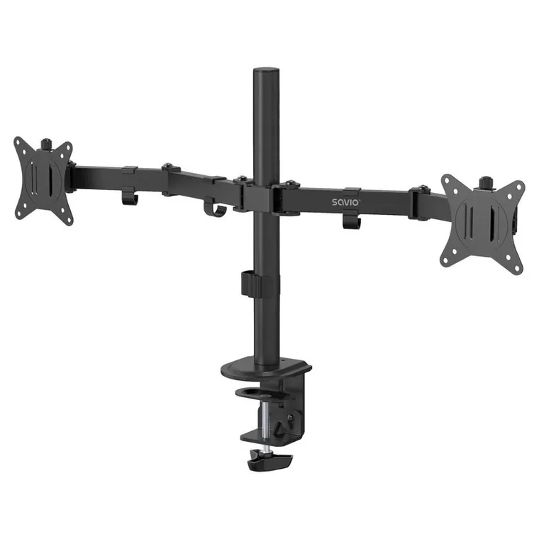 Savio, podwójny uchwyt biurkowy do monitorów, 17" - 32" 2X 2 - 9 KG, UM-03