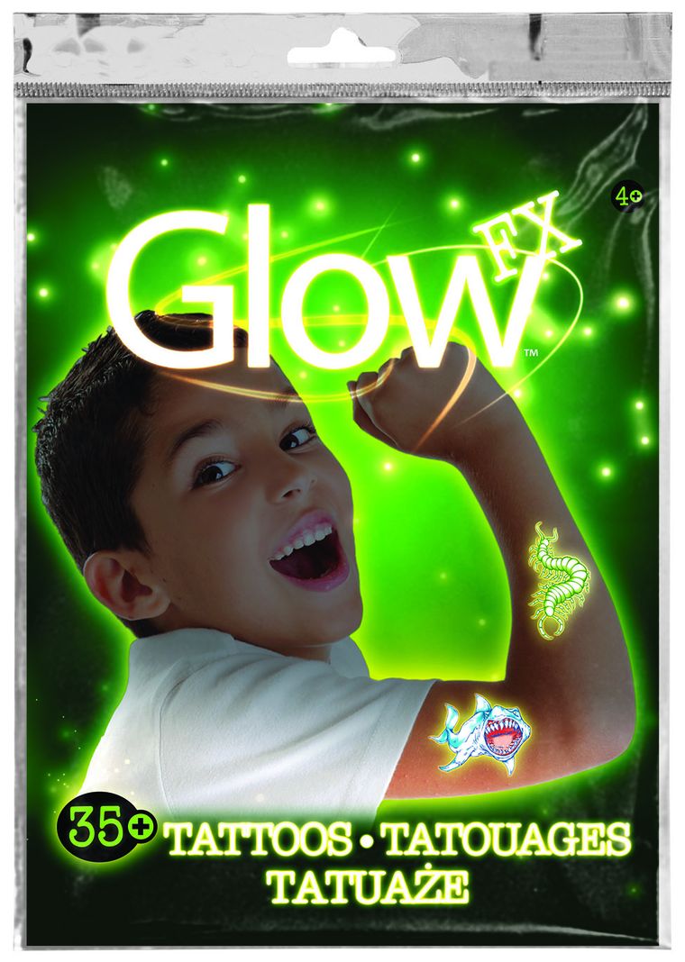 Savvi, Glow, zmywalne tatuaże świecące w ciemności