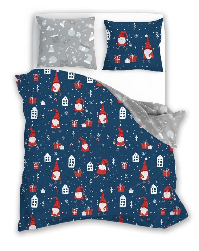 Scandic, Radosne Elfy, 2-częściowy komplet pościeli, bawełna, 140-200 cm