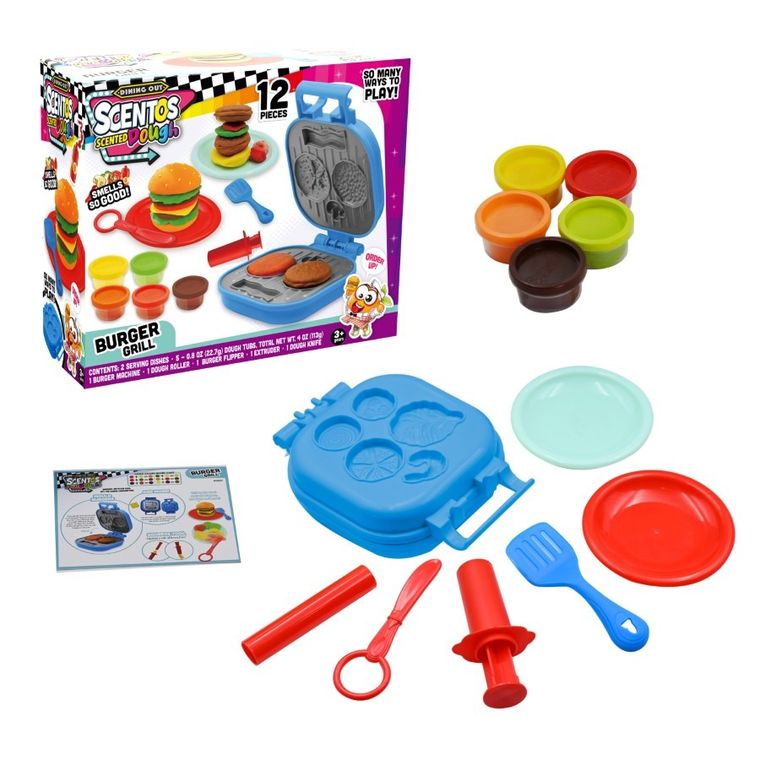 Scentos, Burgerowy grill, zestaw z pachnącą ciastoliną