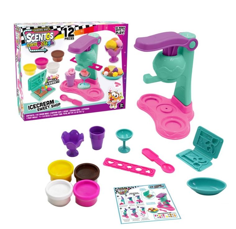 Scentos, Maszynka do lodów, zestaw z pachnącą ciastoliną