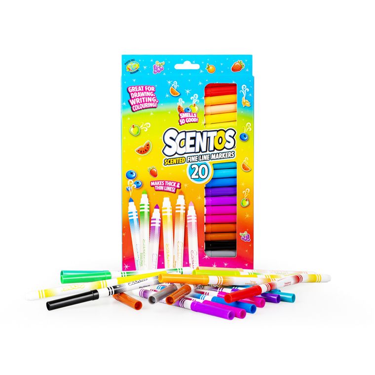 Scentos, pachnące flamastry, 20 kolorów