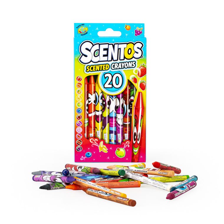 Scentos, pachnące kredki świecowe, 20 kolorów