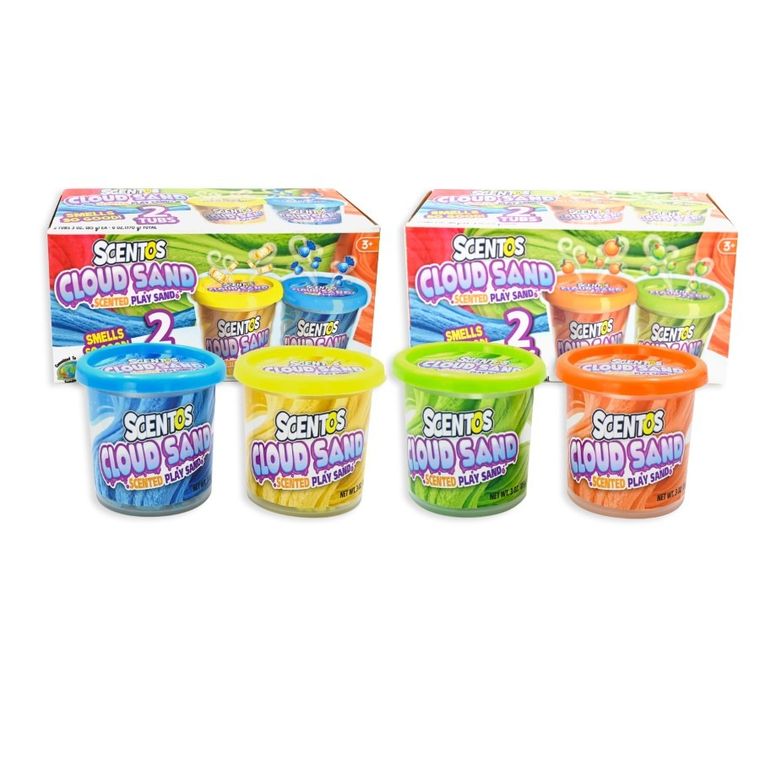Scentos, pachnący piasek, puszysty, 2 kolory