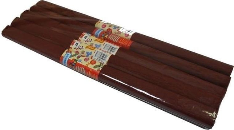 Schemat, bibuła marszczona, ciemnobrązowa, 10 szt.