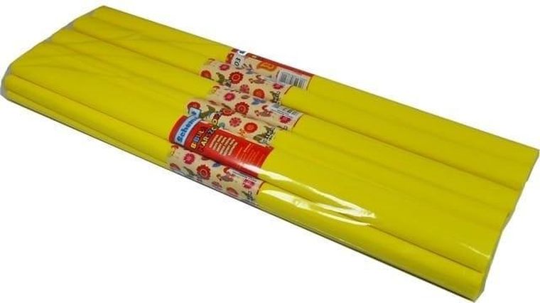 Schemat, bibuła marszczona, cytrynowa, 10 szt.