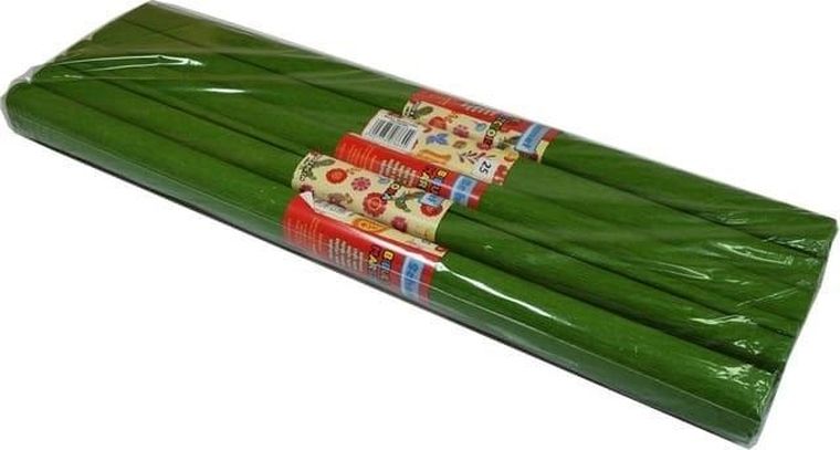 Schemat, bibuła marszczona, oliwkowa, 10 szt.