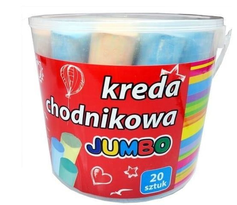 Schemat, kreda chodnikowa, jumbo, 20 szt.