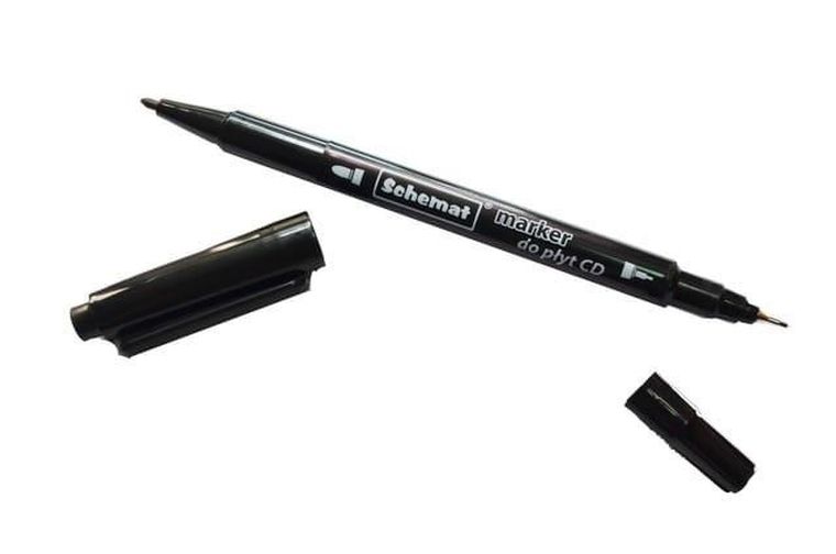 Schemat, marker do płyt, dwustronny