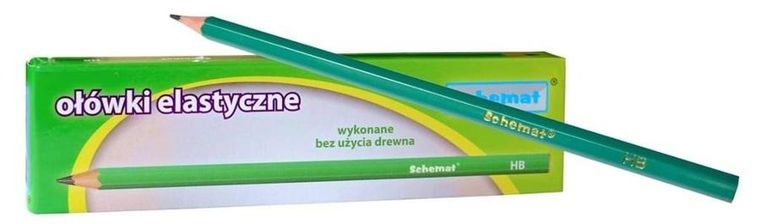 Schemat, ołówek elastyczny, HB, 12 szt.