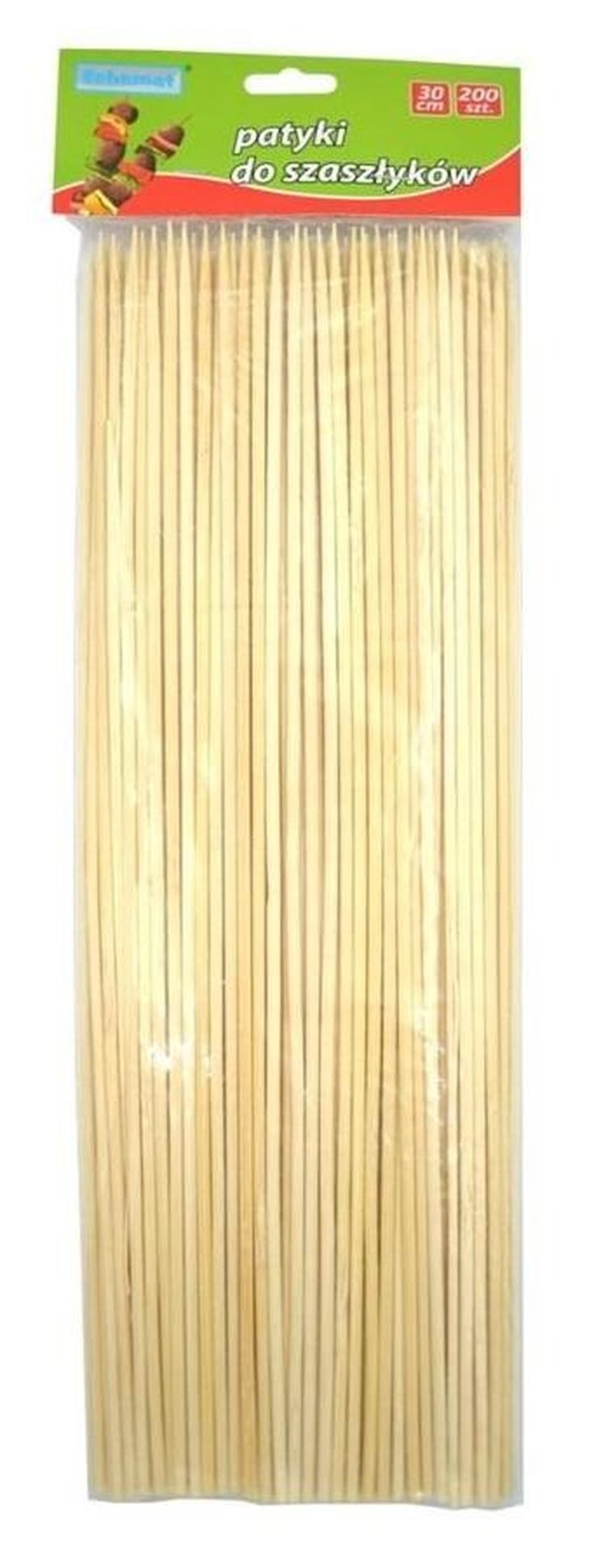 Schemat, patyczki do szaszłyków, 30 cm, 200 szt.