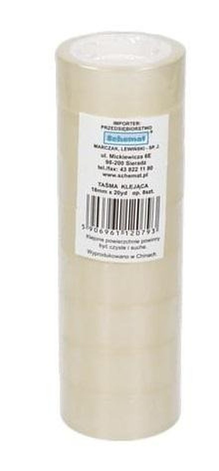 Schemat, taśma klejąca, 18 mm x 18,3m, 8 szt.