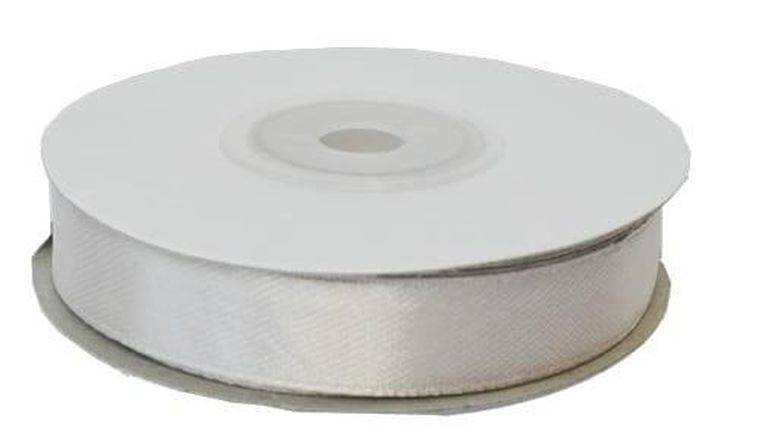 Schemat, wstążka satynowa, szara, 12mmx23m