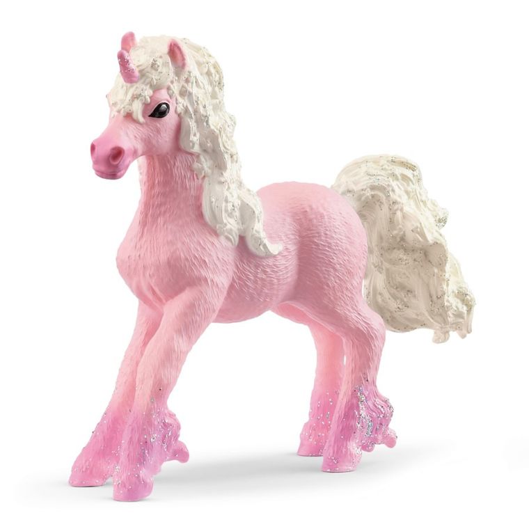 Schleich, Bayala, Kwietny jednorożec, źrebię, figurka, 70832