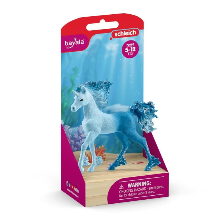 Schleich, Bayala, Żrebię Jednorożca Wody, figurka, 70758