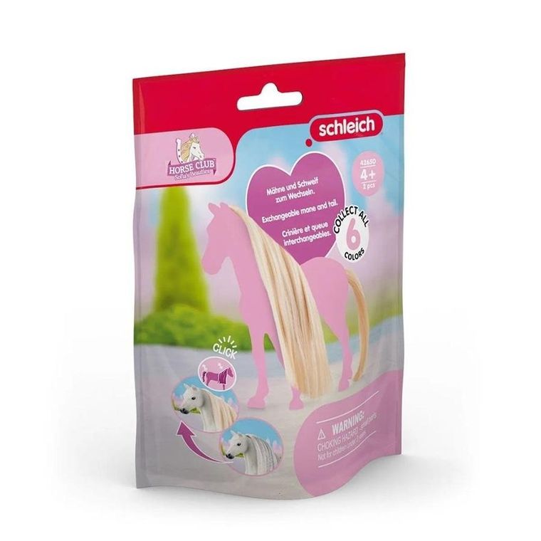 Schleich, Beauty Horses, włosy dla koni, blond, 42650