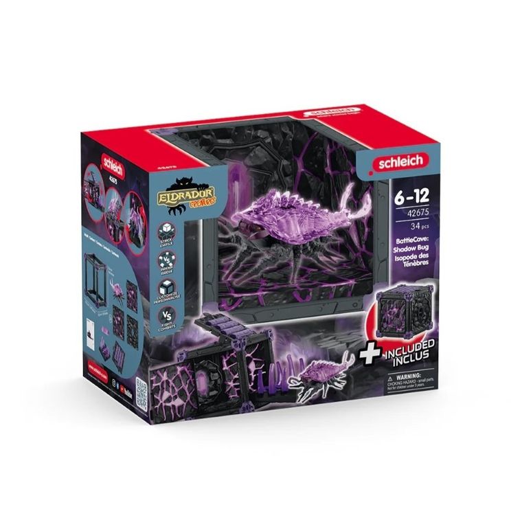 Schleich, Eldrador Creatures, Battle Cave i Robal z Cienia, zestaw, 42675