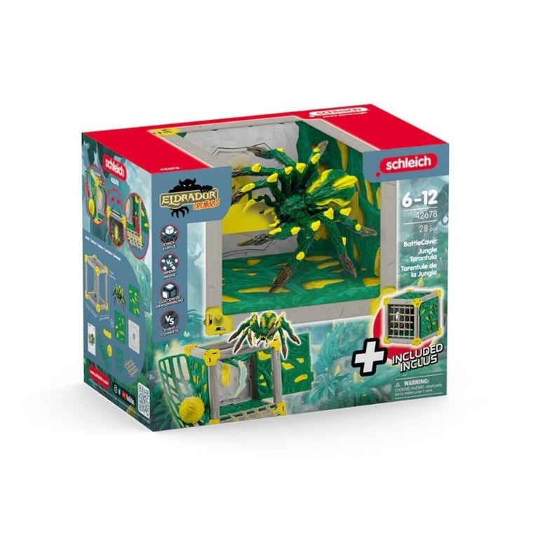 Schleich, Eldrador Creatures, Battle Cave i Tarantula z Dżungli, zestaw, 42678