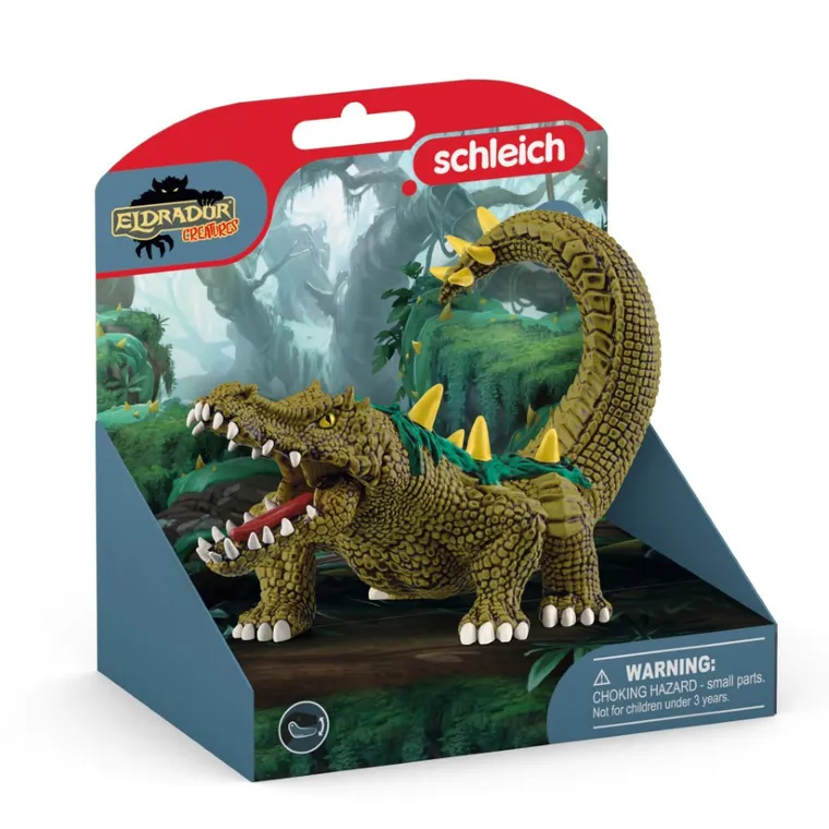 Schleich, Eldrador Creatures, Potwór Bagienny, krokodyl, figurka, 70155