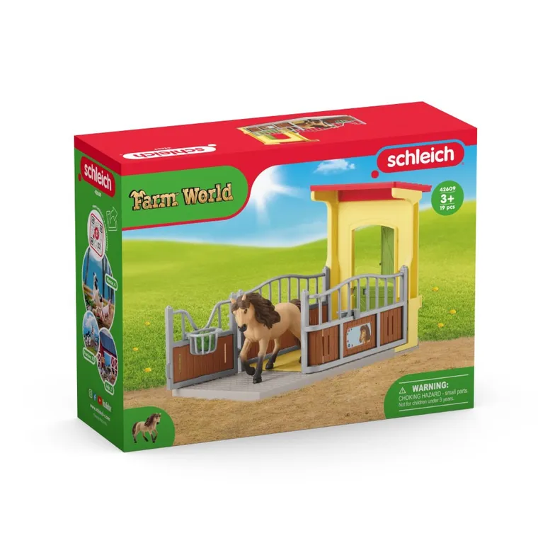 Schleich, Farm World, Boks dla kuca islandzkiego, zestaw, 42609
