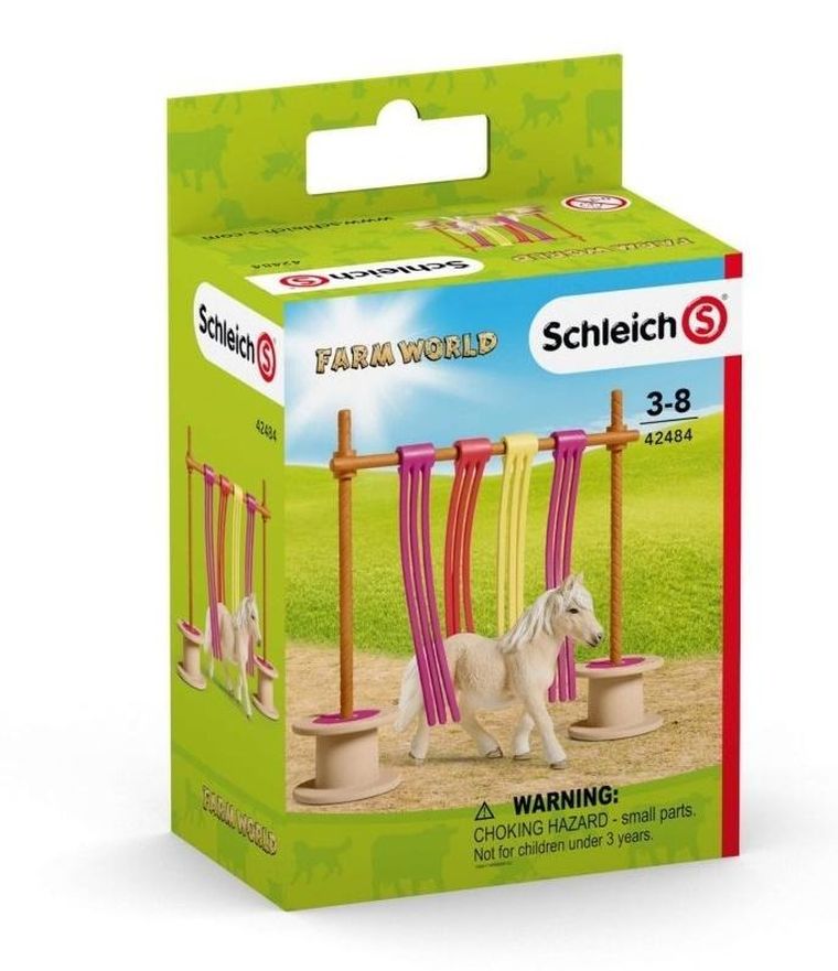 Schleich, Farm World, Bramka z tasiemkami dla kuców, zestaw, 42484