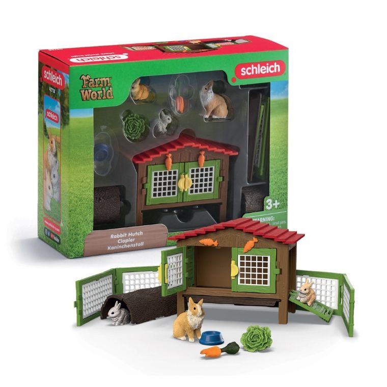 Schleich, Farm World, Klatka dla królików, zestaw, 42728