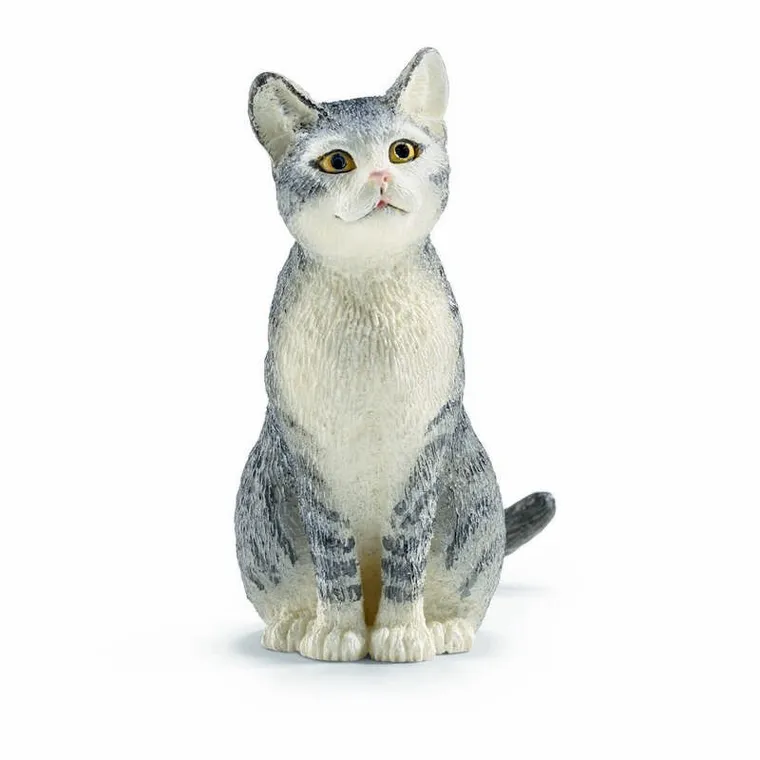 Schleich, Farm World, Kot siedzący, figurka, 13771