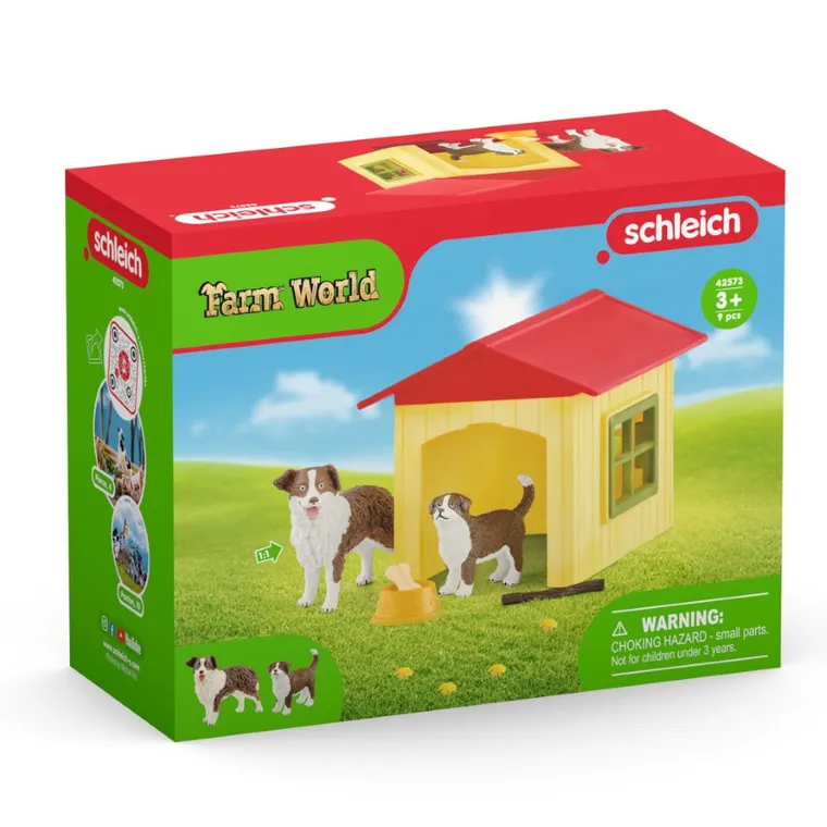 Schleich, Farm World, Przytulna buda dla psa, zestaw, 42573