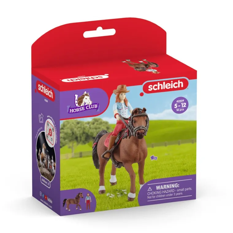 Schleich, Horse Club, Hannah & Cayenne, zestaw, 42539
