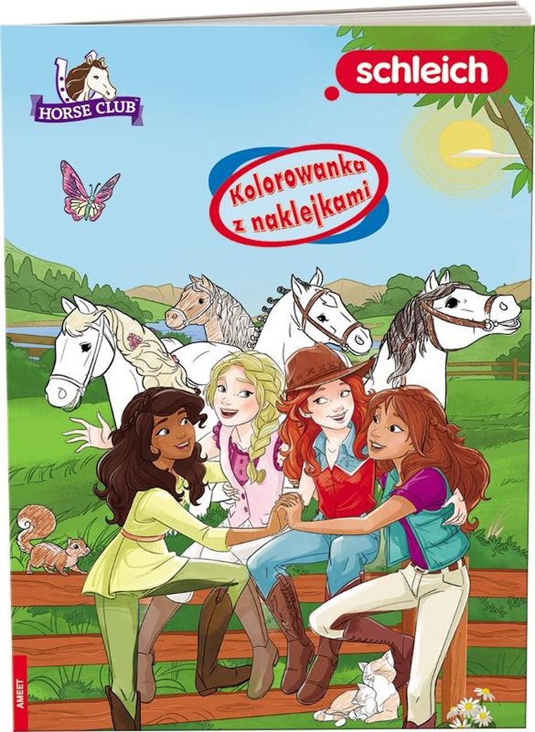 Schleich. Horse Club. Kolorowanka z naklejkami