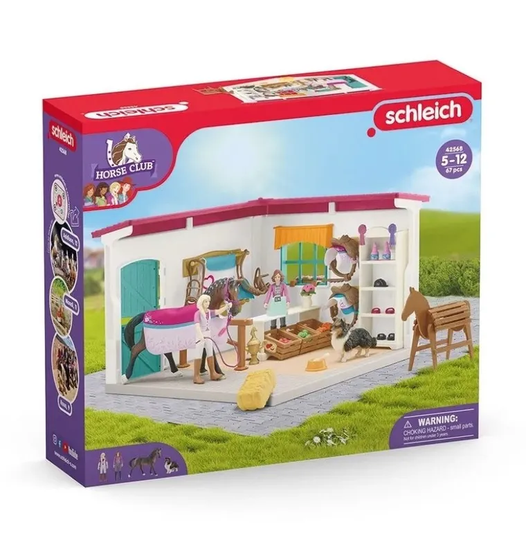 Schleich, Horse Club, Sklep z artykułami dla koni, zestaw, 42568