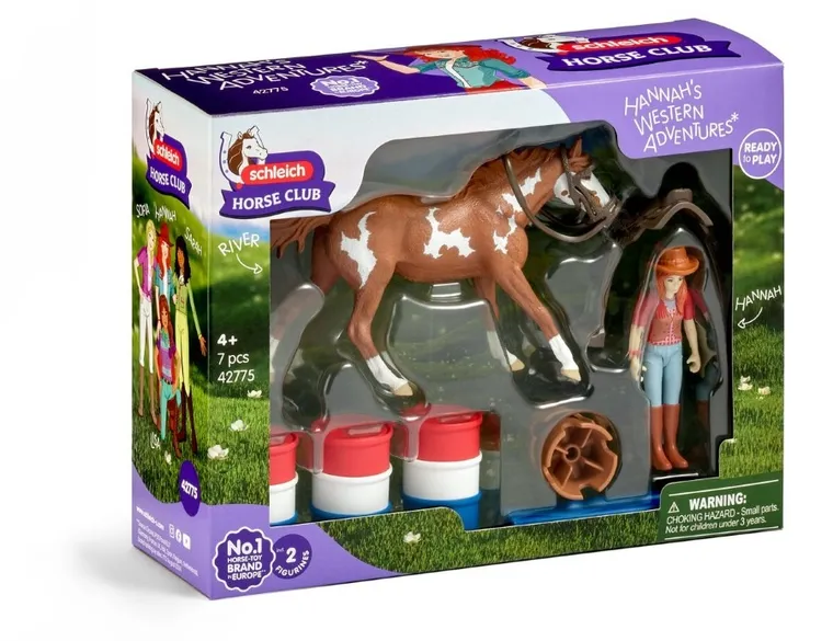 Schleich, Horse Club, Westernowa przygoda Hannah, zestaw, 42775