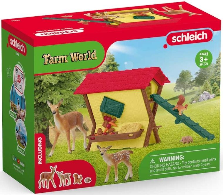 Schleich, Team World, Karmienie leśnych zwierząt, zestaw, 42658
