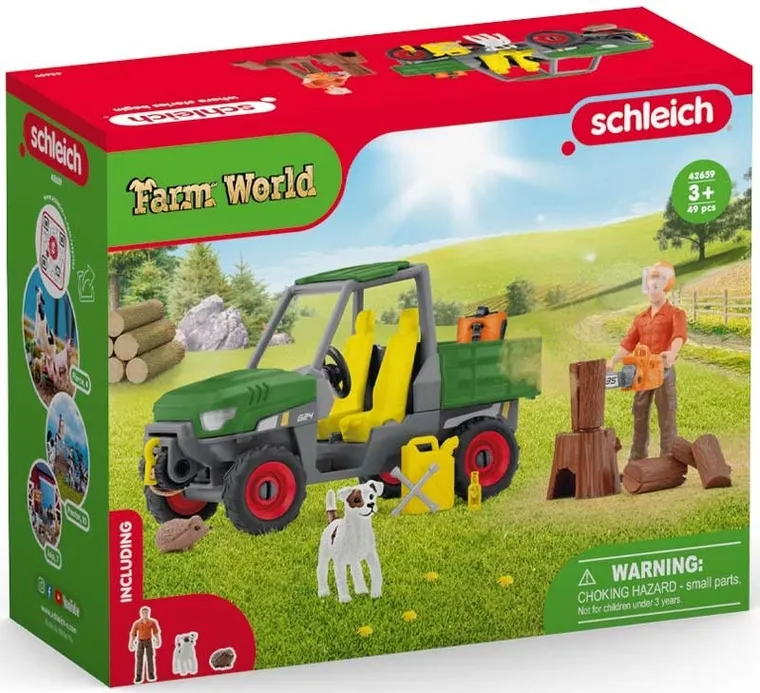 Schleich, Team World, Praca w lesie, zestaw, 42659