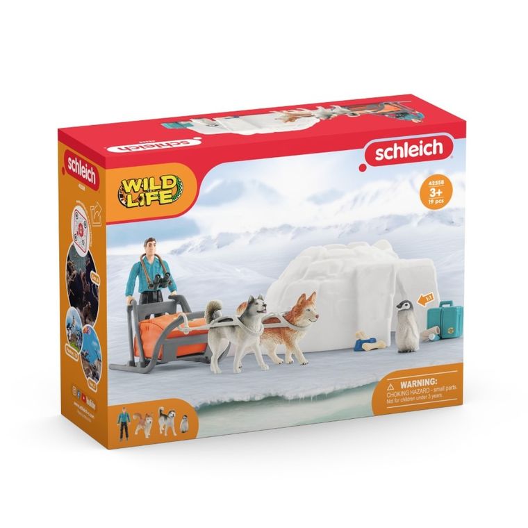 Schleich, Wild Life, Wyprawa na Antarktykę, zestaw, 42558